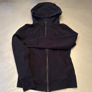 Lululemon black scuba full zip hoodie
